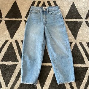 Madewell Balloon Jeans in Hewes Wash Size 27 wide leg